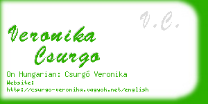 veronika csurgo business card