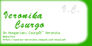 veronika csurgo business card